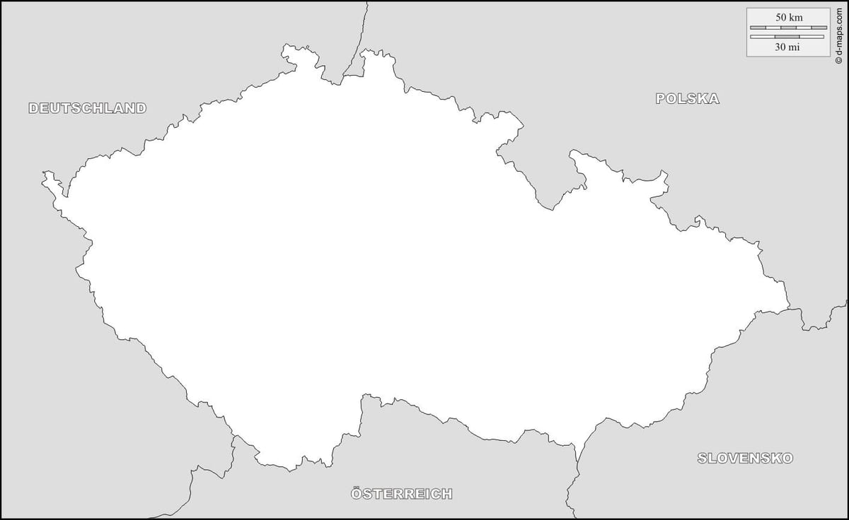 Czechia概要地図