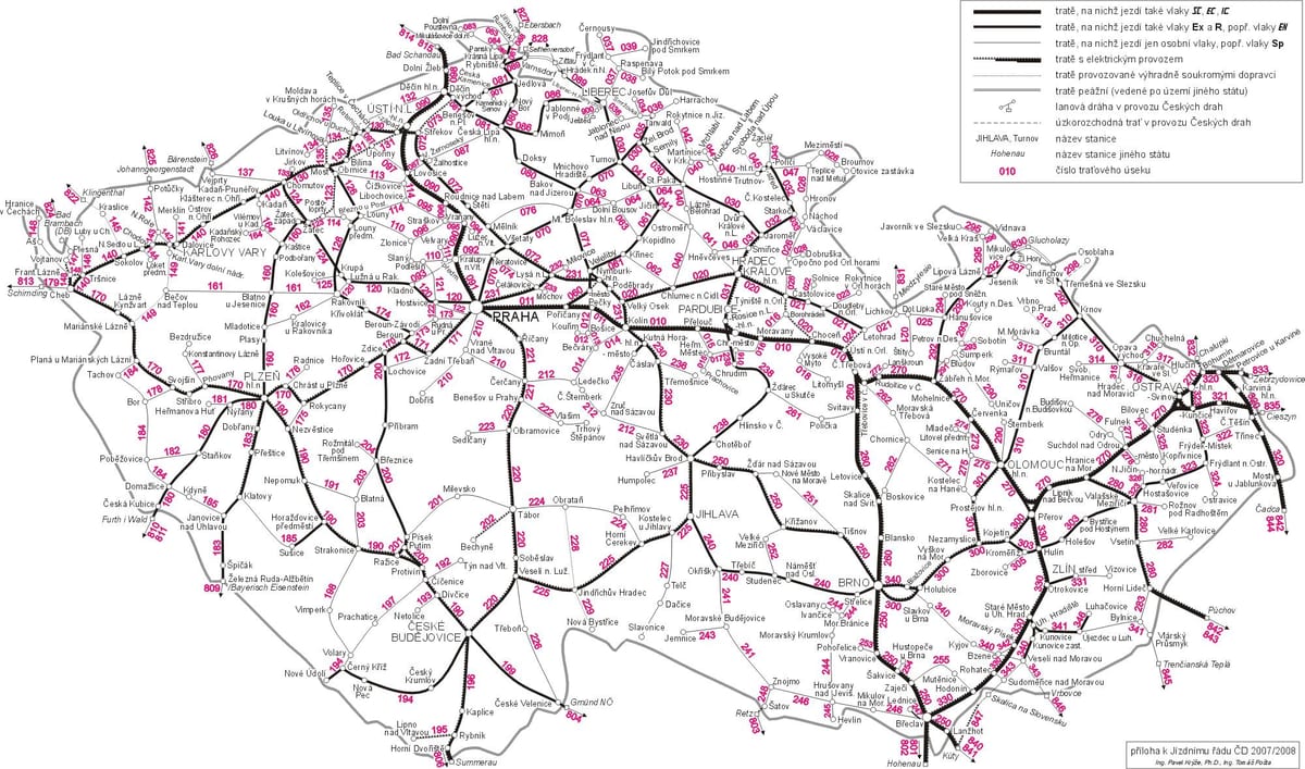 Czechia電車地図