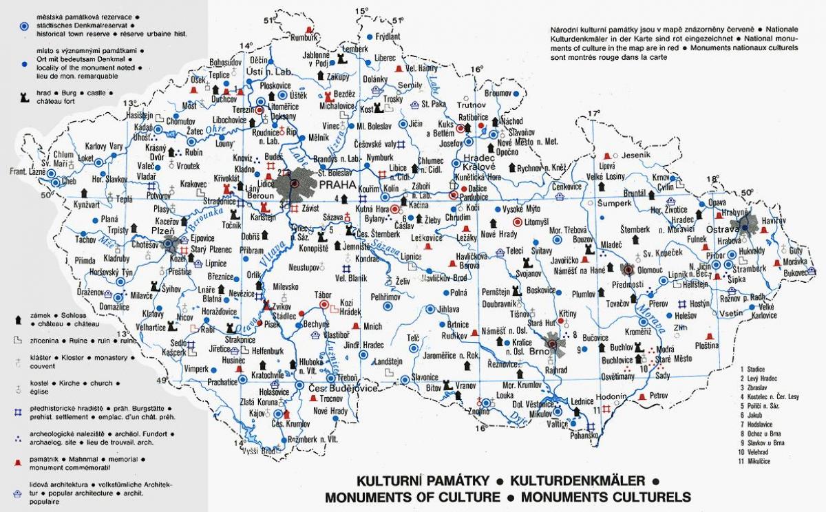 Czechia遺跡地図