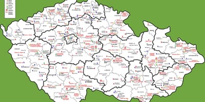 Czechia博物館の地図