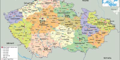 の政治地図がチェコ共和国