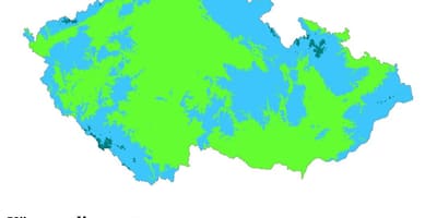 Czechia気候の地図