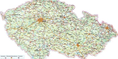 Czechia輸送地図