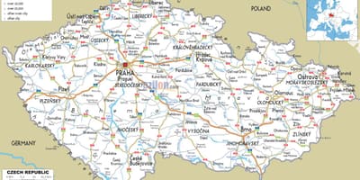 Czechia道路地図