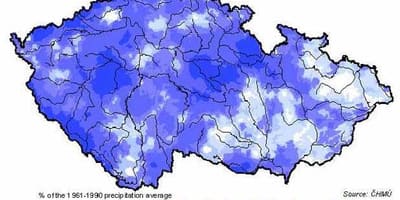 Czechia雨の地図