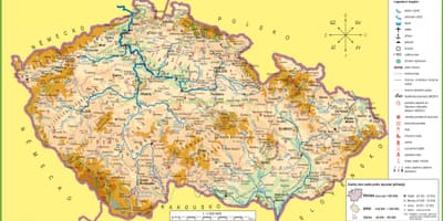 地図チェコ共和国