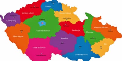 Czechia地域地図
