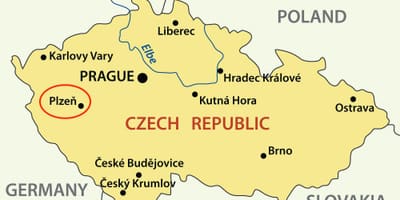 ピルゼンチェコ共和国-地図