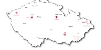 Czechia空港地図
