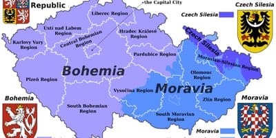 地図Moraviaチェコ共和国